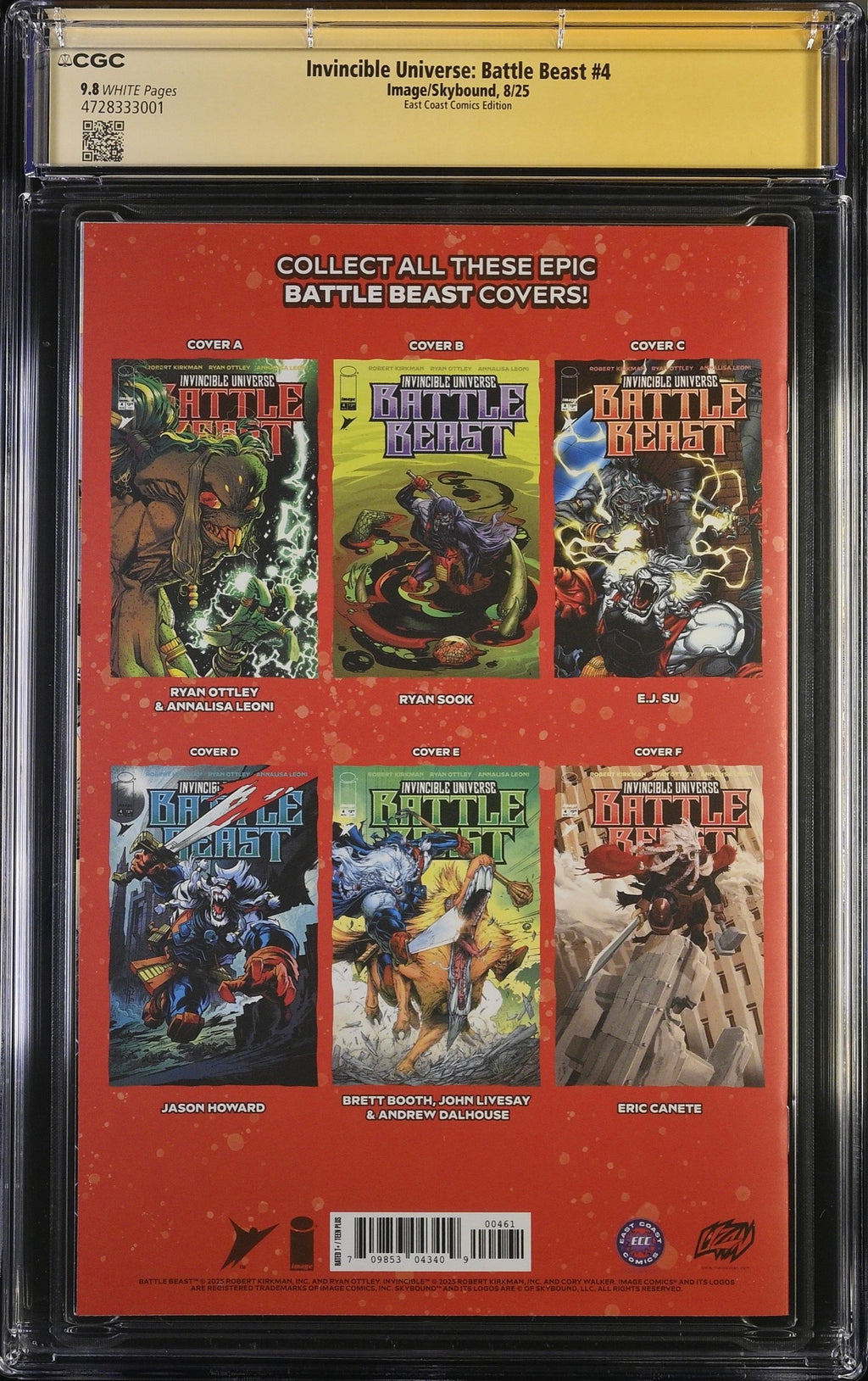 Battle Beast #4 Foil Virgin CGC back