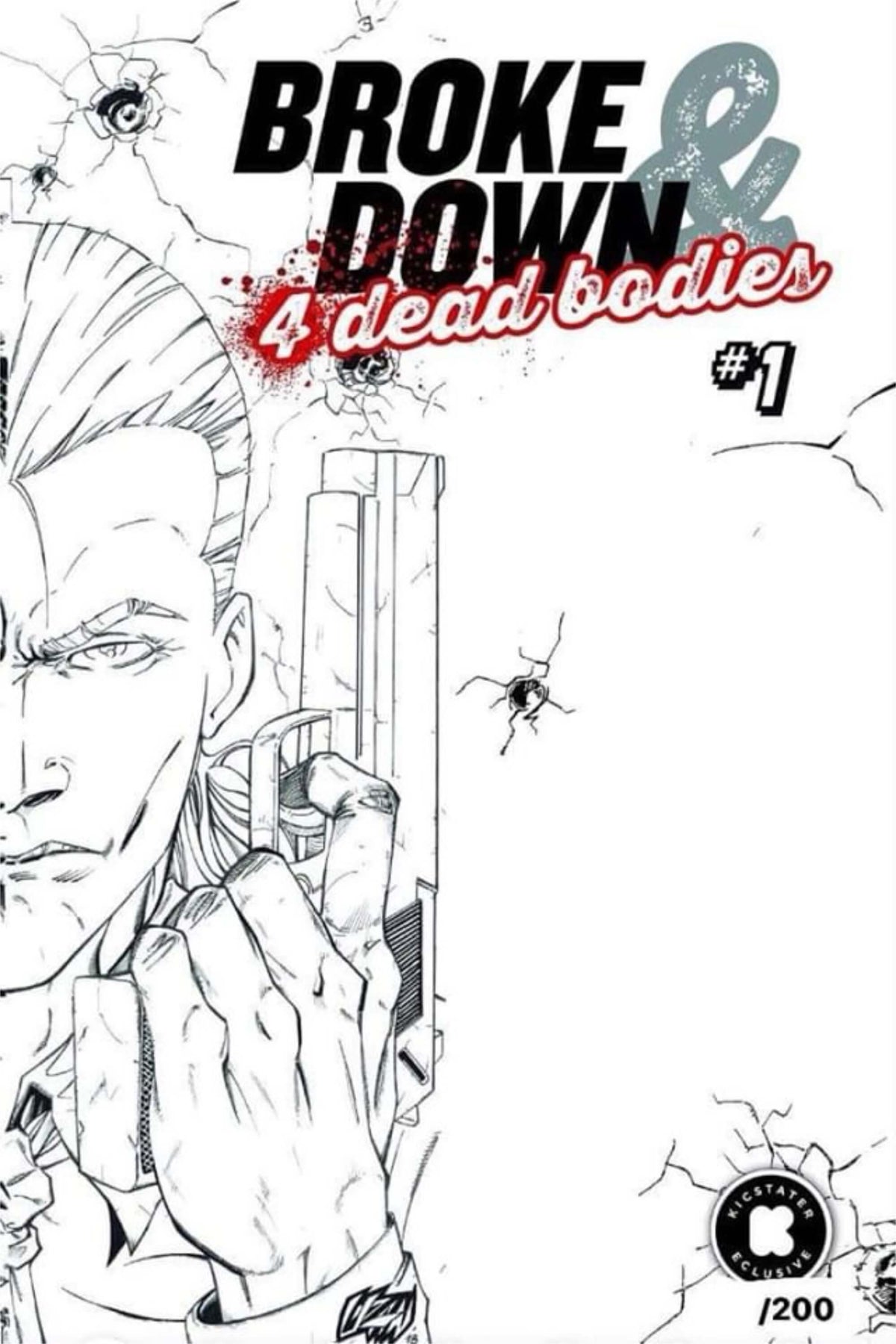 BD4DB #1 - Trade Artist Edition variant comic book cover illustrated by Franck Uzan.