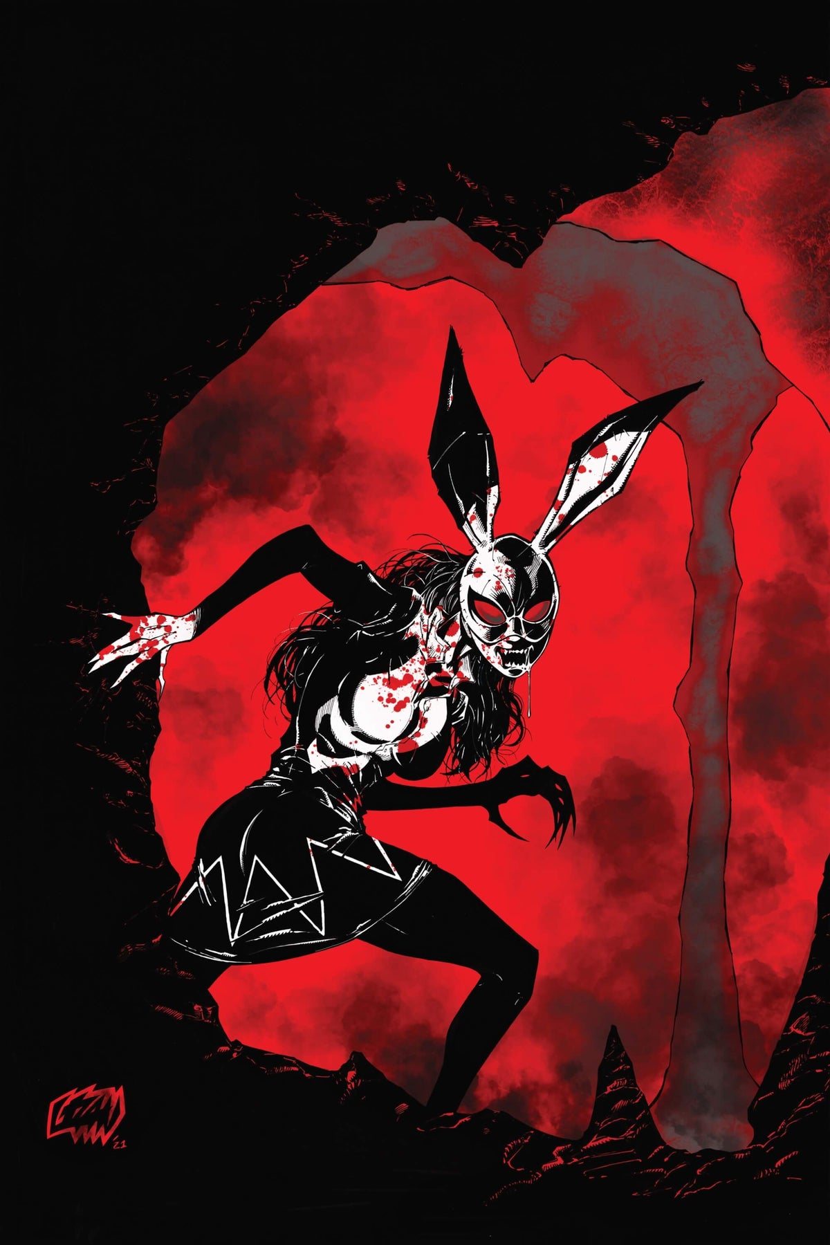Bunny Mask #2 - Bloody Virgin Edition