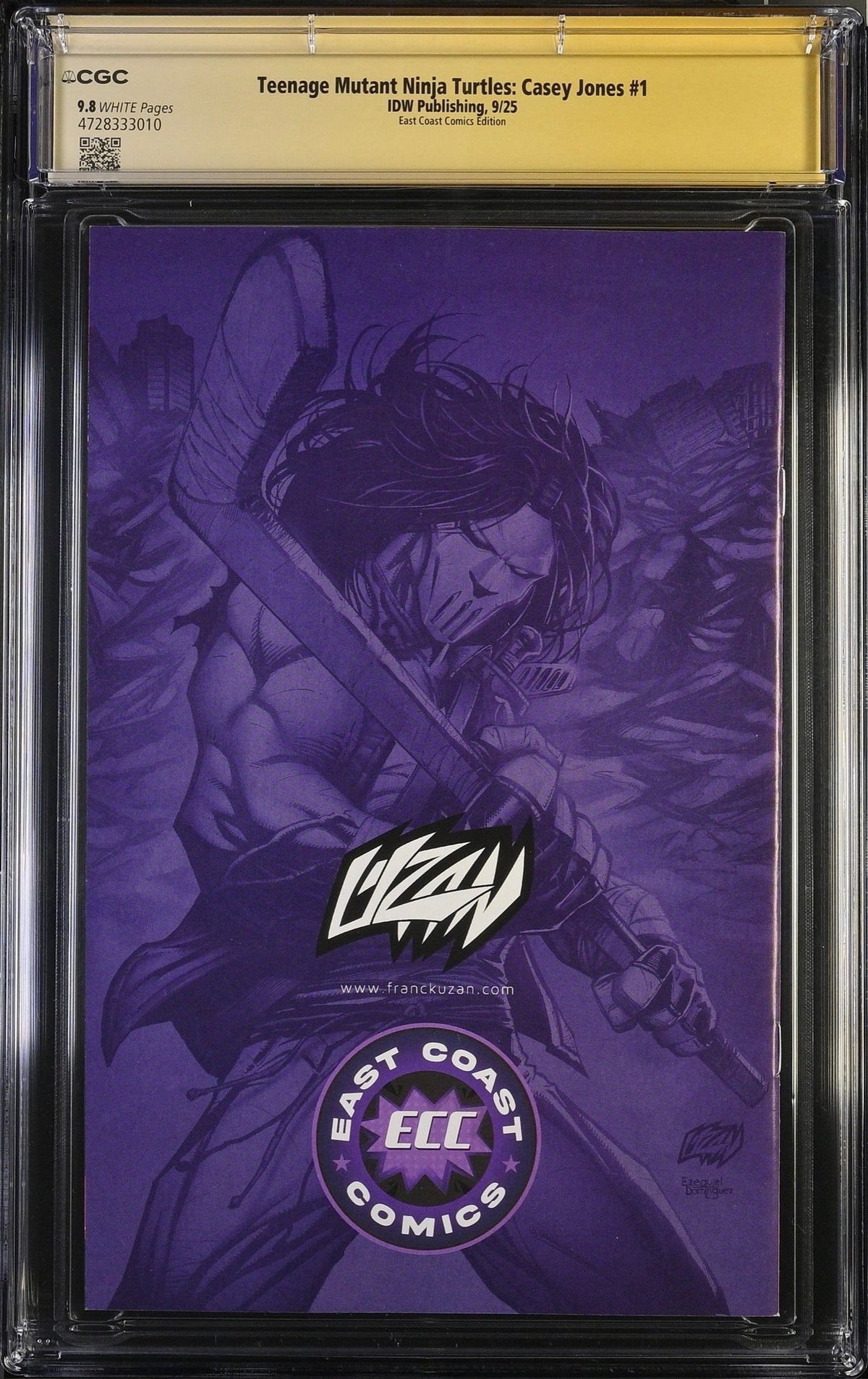 Casey Jones #1 Trade CGC Signature Series 9.8 back serial 4728333010
