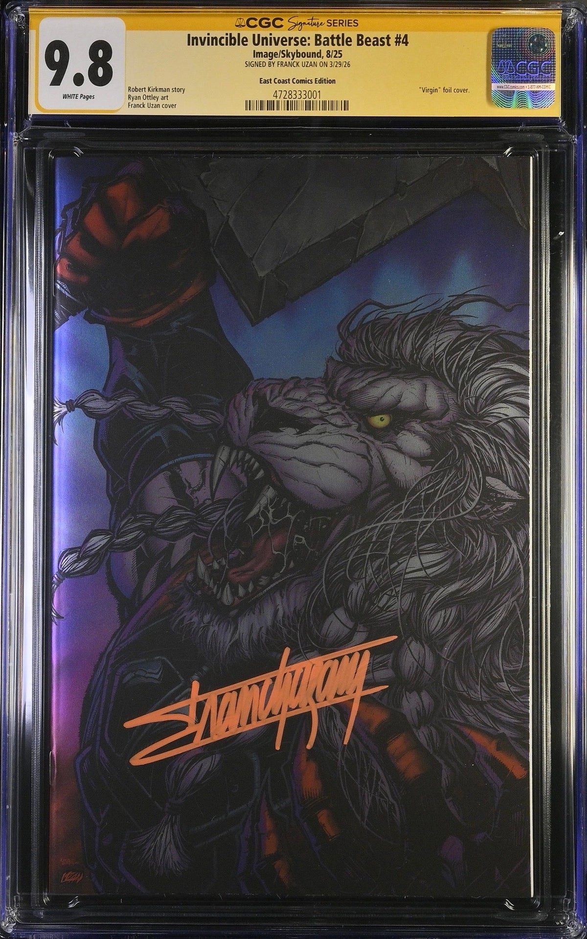 Battle Beast CGC front