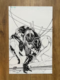 Original published cover art for Deathrage #1, ink on Bristol board by Franck Uzan