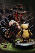 Deathrage #3 - KS Virgin Edition variant comic book cover illustrated by Franck Uzan.