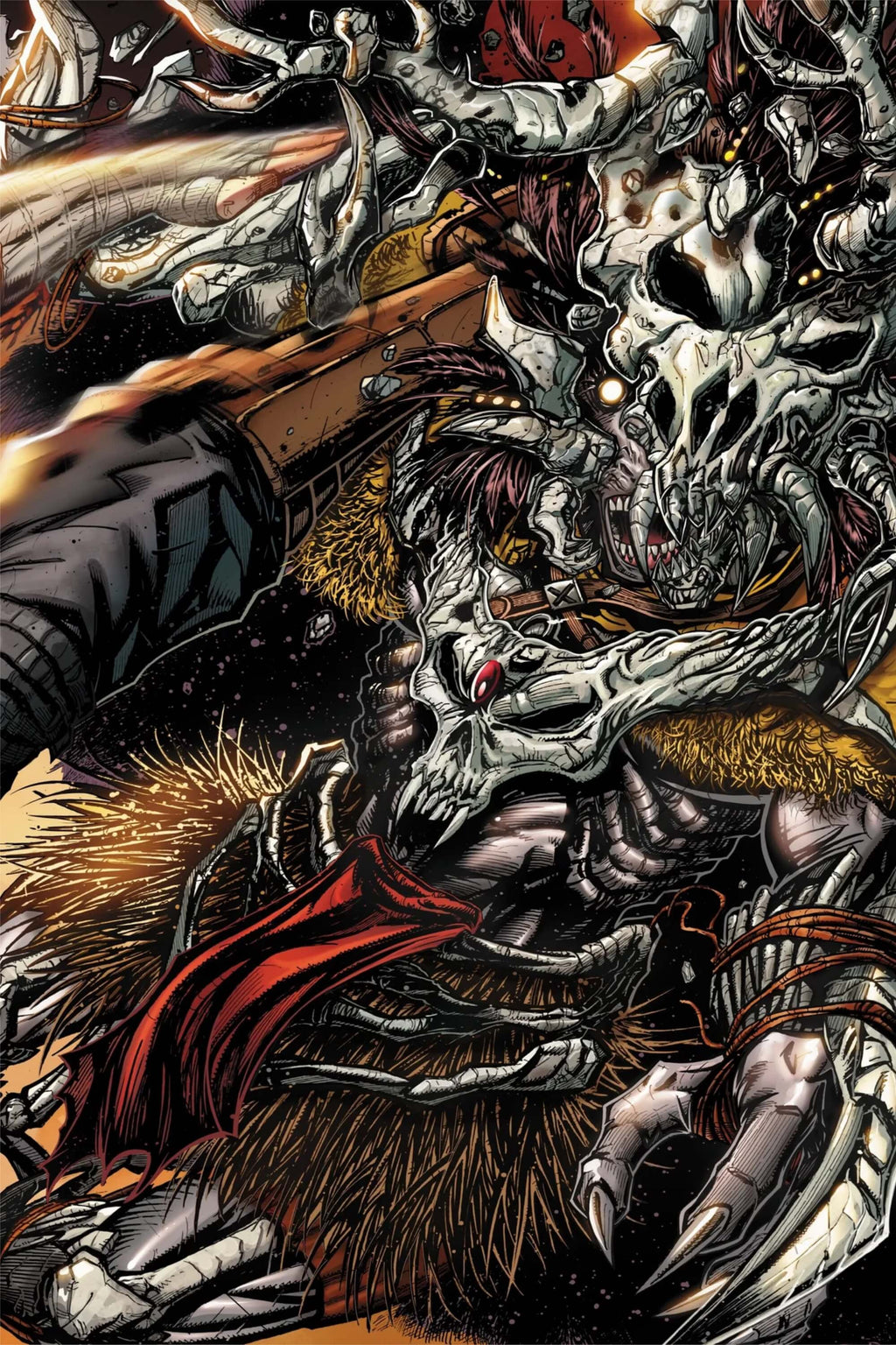 Final Boss #4 - Virgin Edition variant comic book cover illustrated by Franck Uzan.