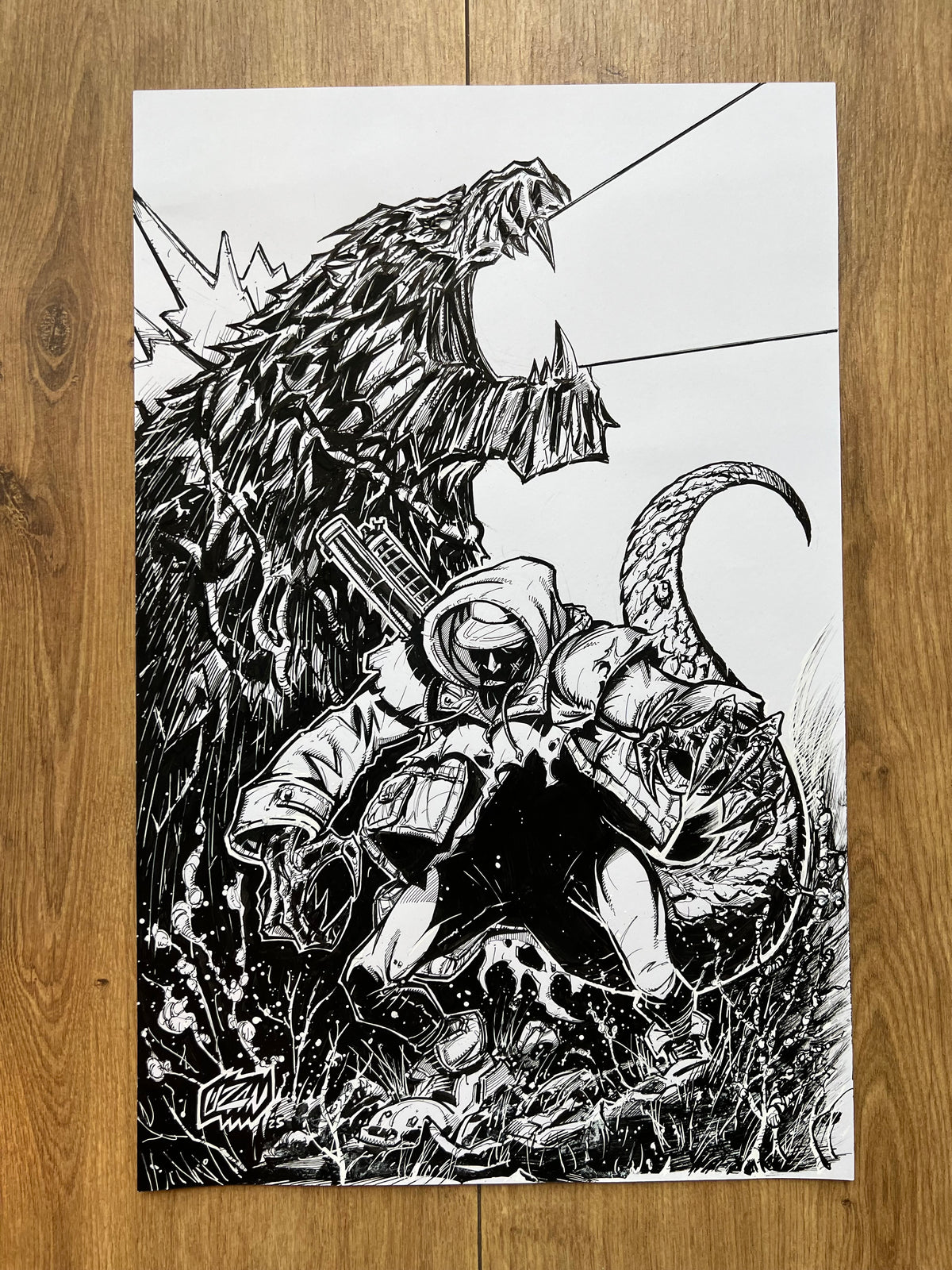 Godzilla : Escape The Dead Zone #1 — Original Cover Art
