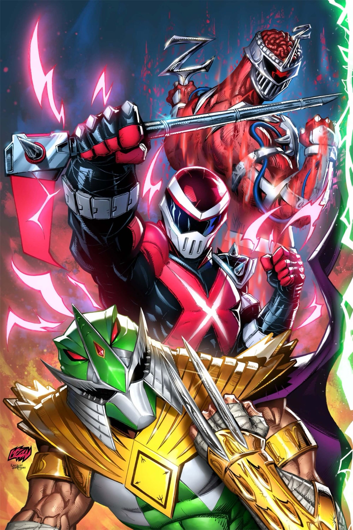 MMPR x TMNT III #1 - Virgin Edition