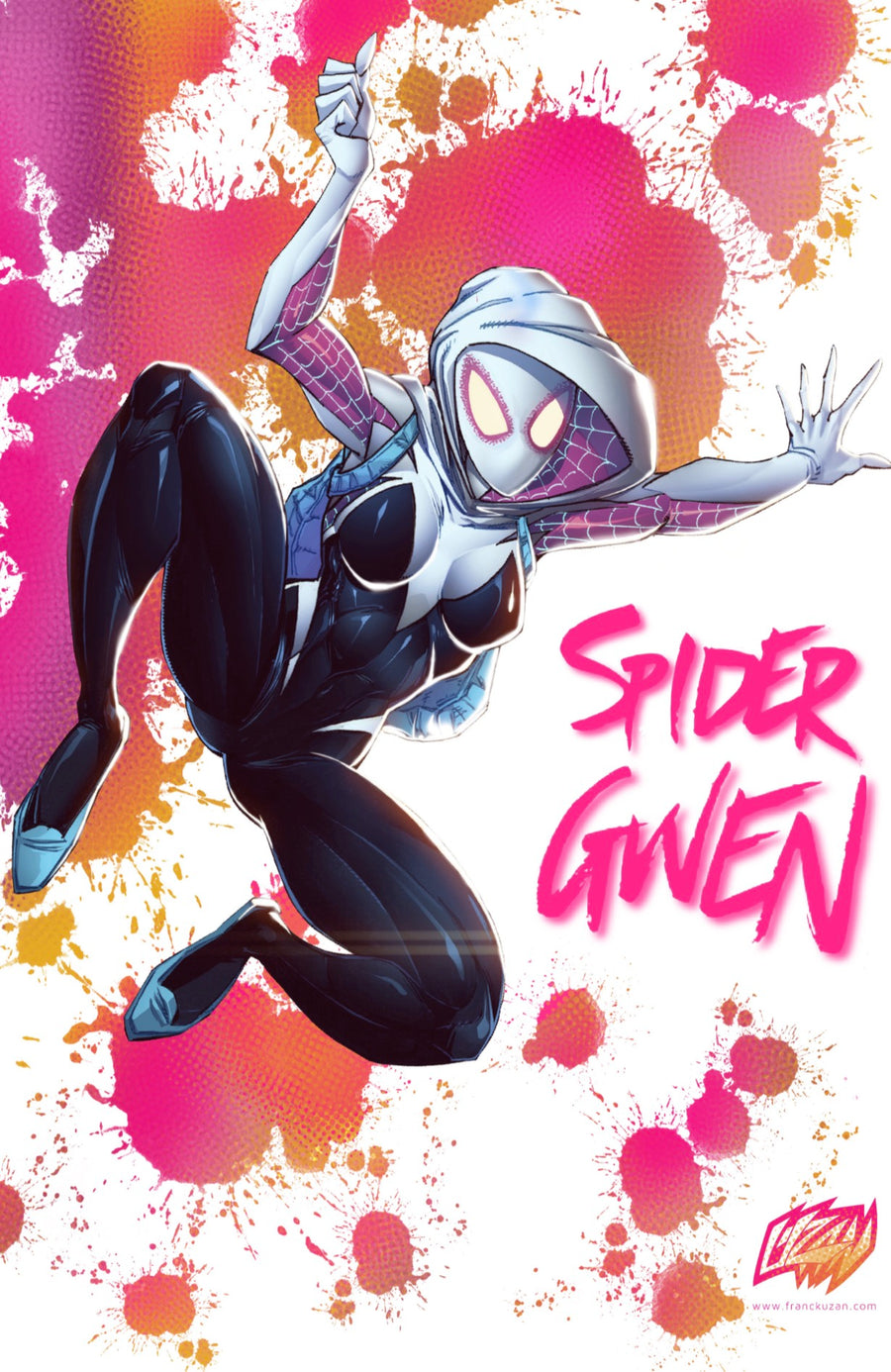 Spider-Gwen print by Franck Uzan