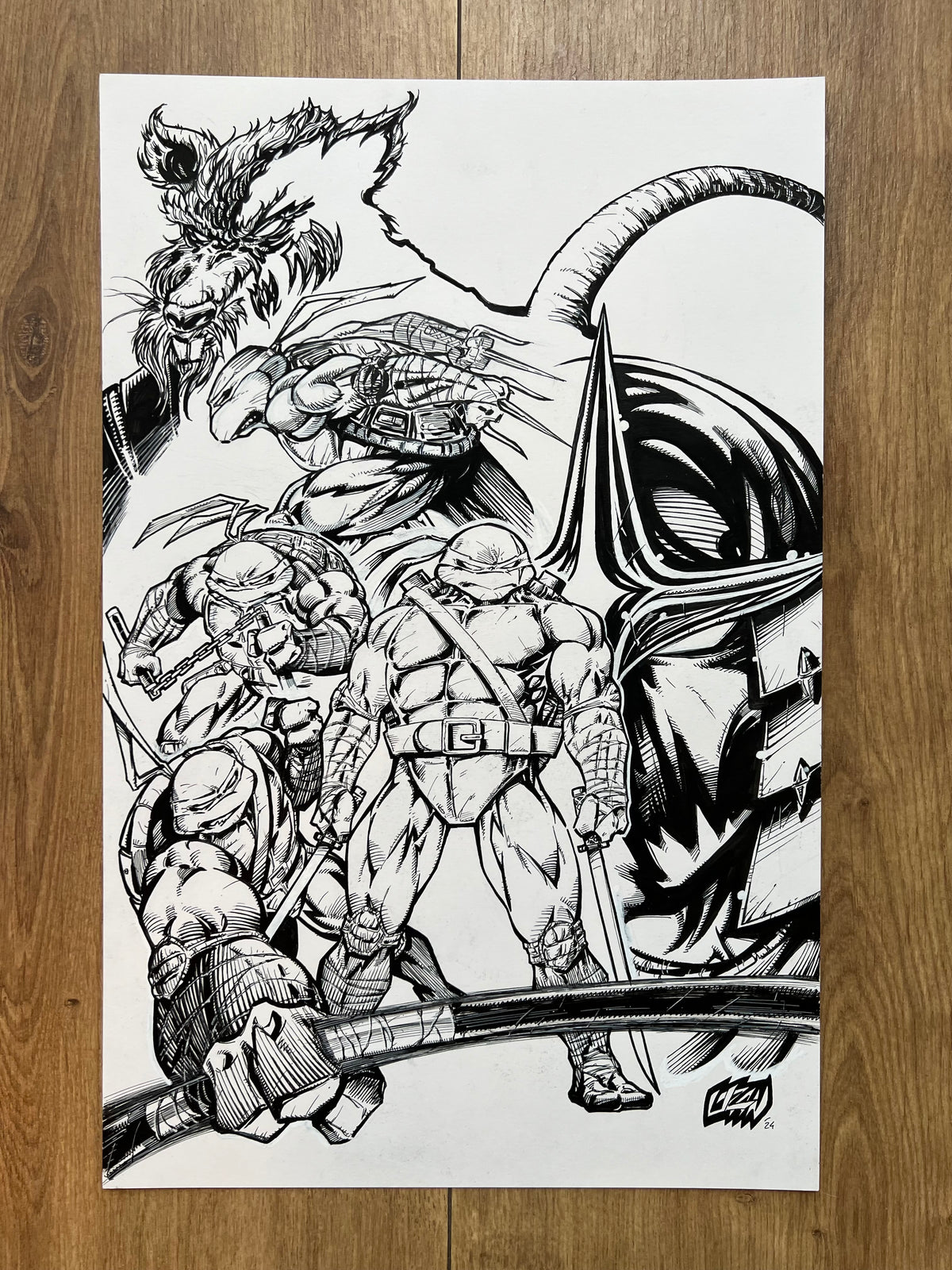 Teenage Mutant Ninja Turtles #7 — Original Cover Art