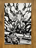 Original published cover art for The Darkness #1, ink on Bristol board by Franck Uzan