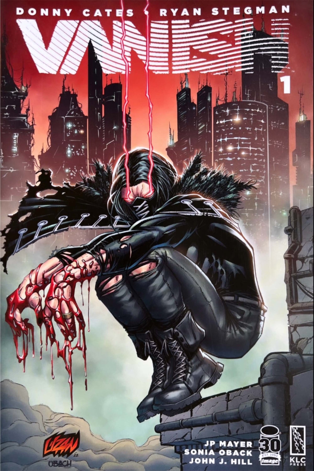 Vanish #1 - Trade Edition variant comic book cover illustrated by Franck Uzan.
