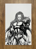 Original published cover art for War Lion #3 FXDenver Exclusive, ink on Bristol board by Franck Uzan