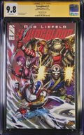 Youngblood #1 Trade Edition CGC graded comic book cover art by Franck Uzan.
